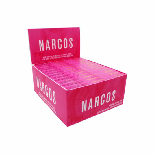 PAPERS + FILTERS NARCOS PINK EDITION KING SIZE SLIM - 24 PCS/BOX